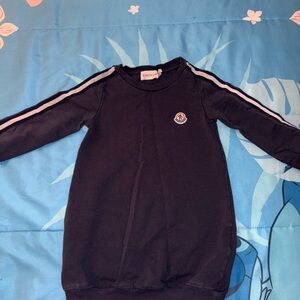 Moncler Kids Navy Long Sleeve Top